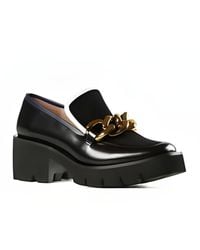 All Black - Chunk Links Lady Lugg Loafer - Lyst