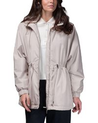 Moorer - Neutral Hooded Lightweight Jacket With Adjustable Drawstrings - Lyst