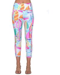 Aryeh - Cecila Sailboat Print Leggings - Lyst