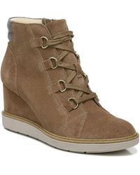 Dr. Scholls - Just For Fun Leather Lace-up Ankle Boots - Lyst