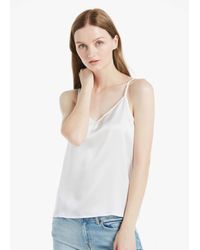 LILYSILK - V Neck Front And Back Silk Camisole - Lyst