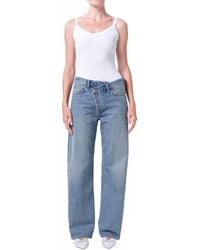 Agolde - Arc Criss Cross Relaxed Straight Jeans - Lyst