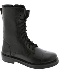 Steve Madden - Dawsyn Leather Combat & Lace-up Boots - Lyst