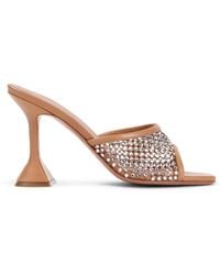 AMINA MUADDI - Lupita Crystal Net 95 Sandals - Lyst