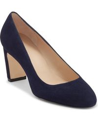 Stuart Weitzman - Vida Pump Nice Leather Block Heel Htat508 - Lyst