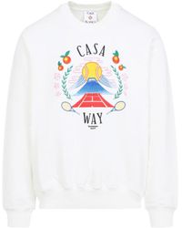 CASABLANCA - Organic Cotton Casa Way Sweatshirt - Lyst