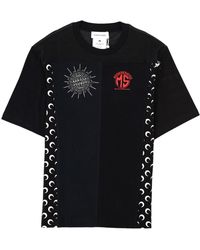 Marine Serre - Patchwork Crescent Moon T-Shirt - Lyst