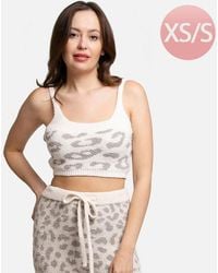 TRUEDAMES - Leopard Patterned Crop Top - Lyst