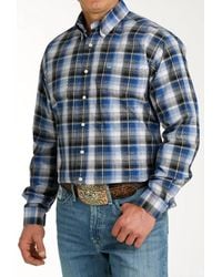 Cinch - Classic Fit Long Sleeve Plaid Shirt - Lyst