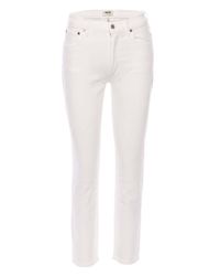 Agolde - Willow Mid Rise Slim Crop Jeans - Lyst