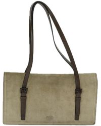 Prada - Suede Shoulder Bag (pre-owned) - Lyst