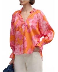 Finley - Candace Floral Blouson Sleeve Top - Lyst
