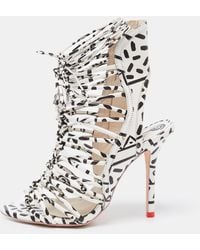 Sophia Webster - Leopard Print Leather Lacey Tie Up Sandals - Lyst
