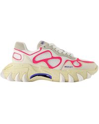 Balmain - B-east Sneakers - - White/bright Pink - Leather - Lyst