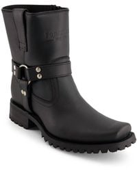Forastero - Leather Biker Boots With Zipper Closure - Lyst