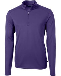 Cutter & Buck - Virtue Eco Pique Recycled Quarter Zip Pullover Jacket - Lyst