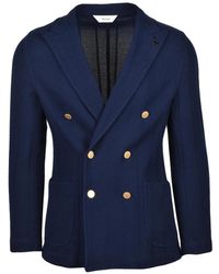 Paoloni - Double-Breasted Blazer Jacket - Lyst