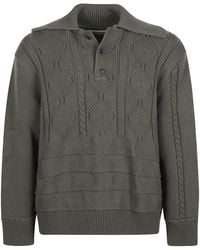 NAMACHEKO - Osterly Textured Knit Polo Shirt - Lyst