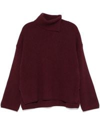 JOSEPH - Chunky Ribbed Knit Turtleneck Sweater With Modern Silhouette - Lyst