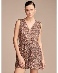 Lucky Brand - Cinched Floral Romper - Lyst