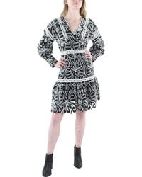 Beulah London - Lace Short Fit & Flare Dress - Lyst