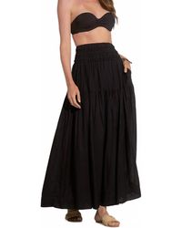 Elan - Smock Flowy Maxi Skirt - Lyst