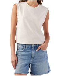 AMO - Sleeveless Babe Tee - Lyst