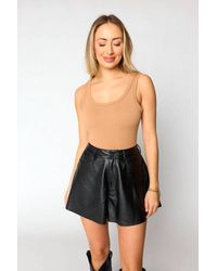 BuddyLove - Emerson Vegan Leather Shorts - Lyst