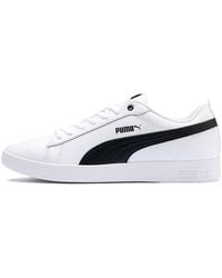 puma platform white sneakers