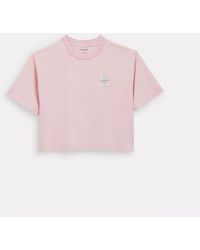 COACH - Garment Dye Cropped T Shirt - Lyst