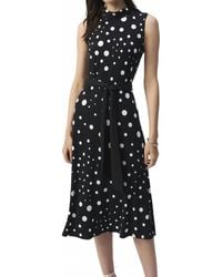 Joseph Ribkoff - Silky Knit Dot Print Fit And Flare Dress - Lyst