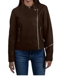 Nine West - Asymmetrical Zipper Moto Jacket - Lyst