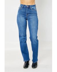 Judy Blue - Vintage Hidden Button Fly Jeans - Lyst
