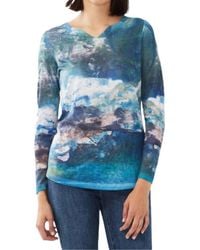 Fdj - Long Sleeve Jersey Top - Lyst