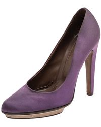 Marni - Satin Platform Pumps - Lyst