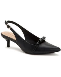 Charter Club - Faux Leather Pointed Toe Kitten Heels - Lyst