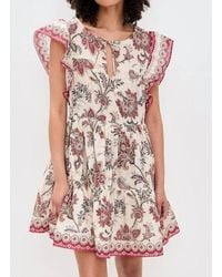 Sea - Cassandra Print Tunic Mini Dress - Lyst