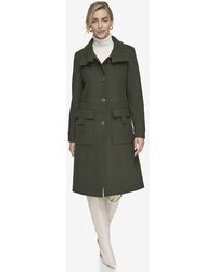 Andrew Marc - Almedia Sb Wool Twill Coat With Back Belt - Lyst