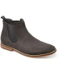 Vance Co. - Marshall Faux Suede Slip On Ankle Boots - Lyst
