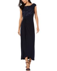 Connected Apparel - Textured Ruched Semi-formal Dress - Lyst