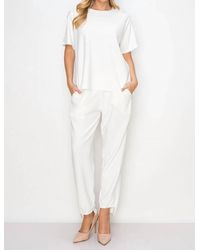 Joh - Katie Knit Crepe Pants - Lyst