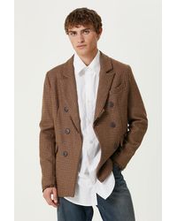 Pcfg - Wool & Cashmere Blend Double Breasted Blazer - Lyst