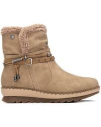 Xti - Faux Shearling Lined Ankle Booties Refresh Collection By - Lyst