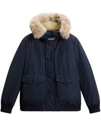 Woolrich - Polar Detachable Fur Down Bomber Jacket - Lyst