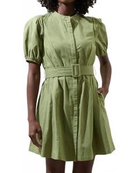 Sugarlips - Yami Button Down Shift Mini Dress - Lyst