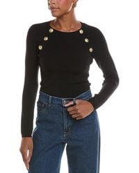 L'Agence - Gretchen Ls Button Pullover - Lyst