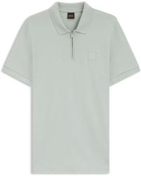 BOSS - Stretch-Cotton Slim-Fit Polo Shirt With Logo Patch - Lyst