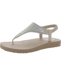 Skechers - Meditation-rock Crown Slingback Yoga Foam Thong Sandals - Lyst