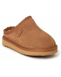 Dearfoams - Fireside By Kids Dempsey Genuine Shearling Clog Slipper - Lyst