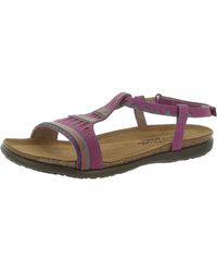 Naot - Odelia Nubuck Ankle Strap T-strap Sandals - Lyst